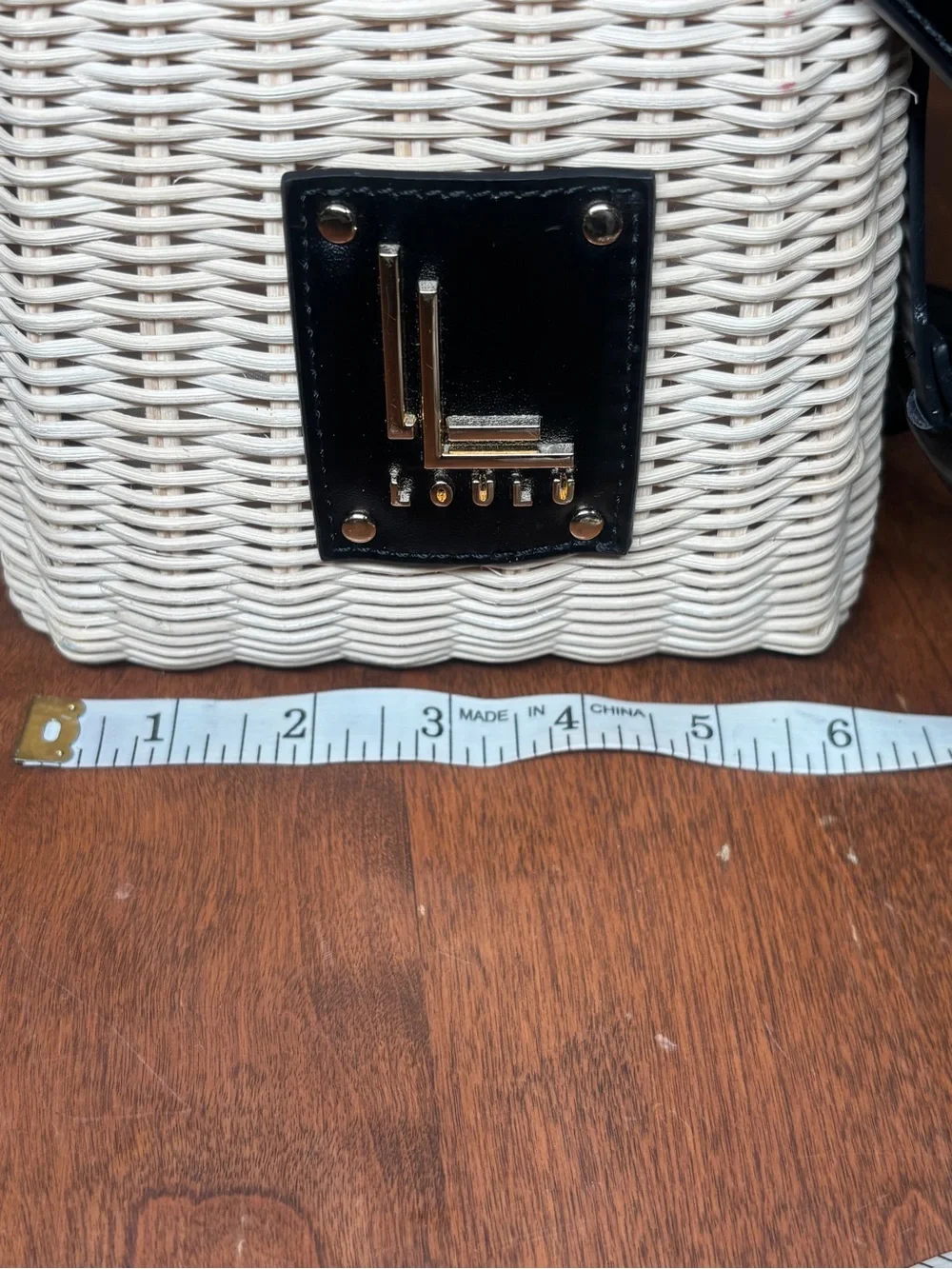 Woven Wicker Top Handle Crossbody